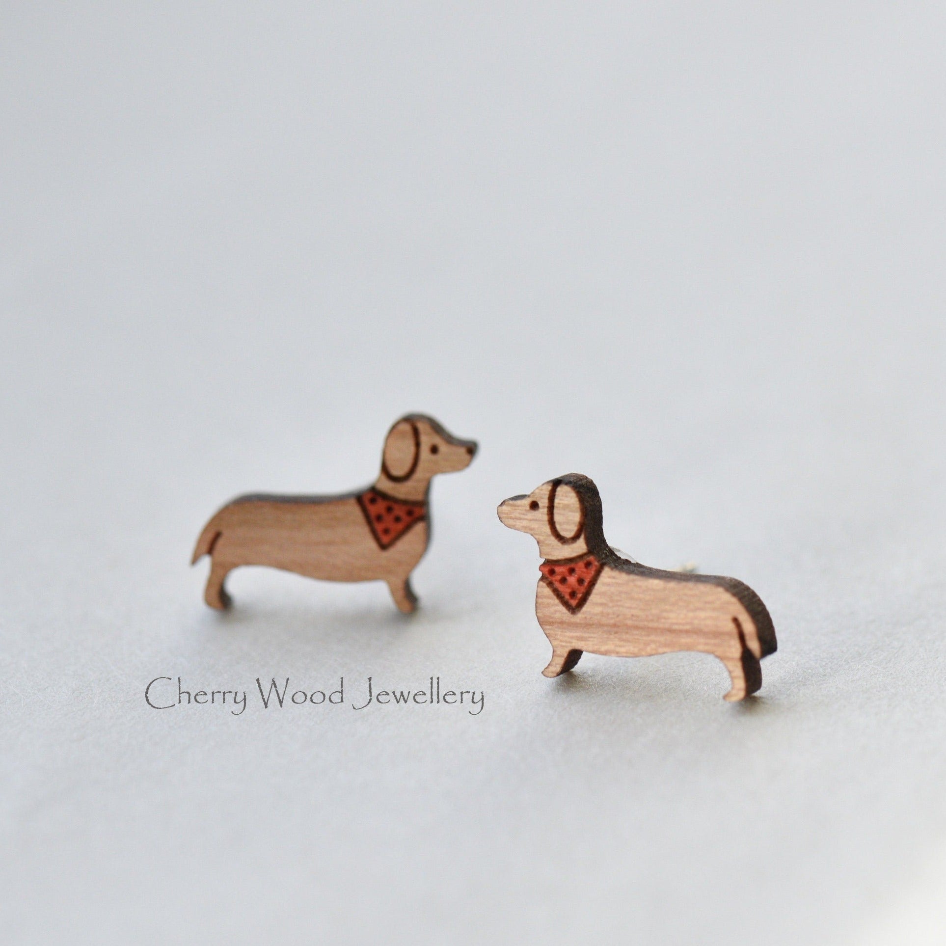 Dachshund on sale stud earrings