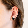 black swan earrings stud