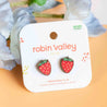 handmade strawberry earrings