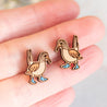 Blue-footed Booby Earrings - PEB12028 - Robin Valley Official Store