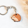 Hedgehog 2 Cherry Wood Keyring - KL20052 - Robin Valley Official Store