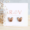 Smiling French Bull Dog Earrings - EL10190 - Robin Valley Official Store